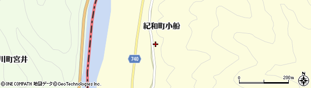 熊野市立小船診療所周辺の地図