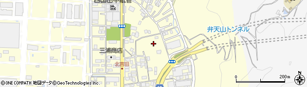 愛媛県松山市北吉田町周辺の地図