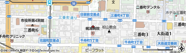 伊予鉄グループイヨテツケーターサービス株式会社周辺の地図