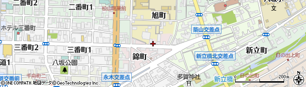愛媛県松山市錦町6周辺の地図