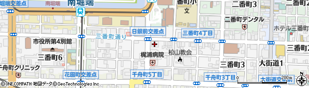 株式会社三井住友銀行　四国法人営業部松山法人営業所周辺の地図