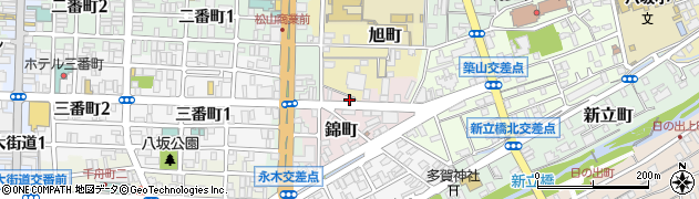 愛媛県松山市錦町97周辺の地図