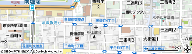 阿波銀行松山支店 ＡＴＭ周辺の地図