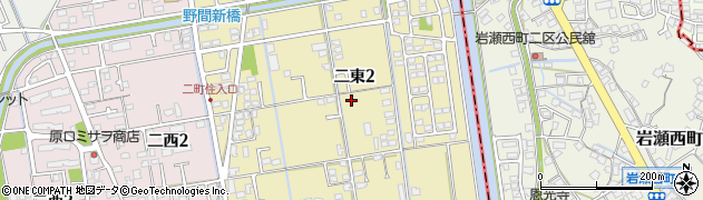 福岡県水巻町（遠賀郡）二東周辺の地図
