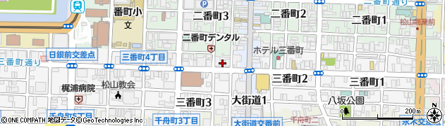 山口銀行松山支店周辺の地図
