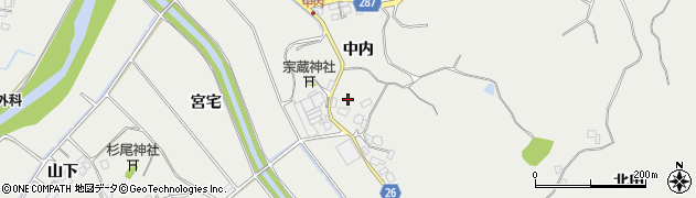徳島県阿南市福井町（中内）周辺の地図