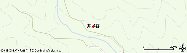 徳島県那賀郡那賀町井ノ谷周辺の地図