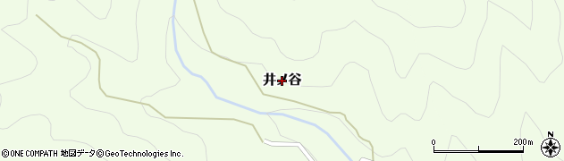 徳島県那賀町（那賀郡）井ノ谷周辺の地図