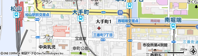 ココファン松山大手町周辺の地図