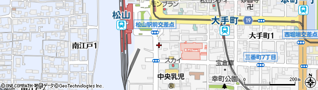 伯方塩業株式会社　松山本社周辺の地図
