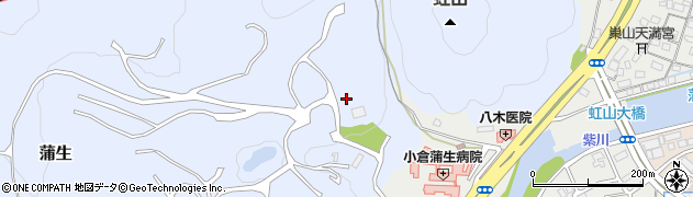 福岡県北九州市小倉南区蒲生周辺の地図