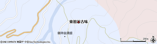 徳島県三好市東祖谷古味周辺の地図