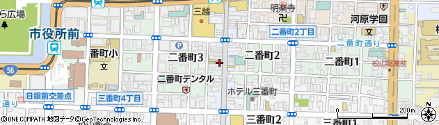 松山はまさく周辺の地図