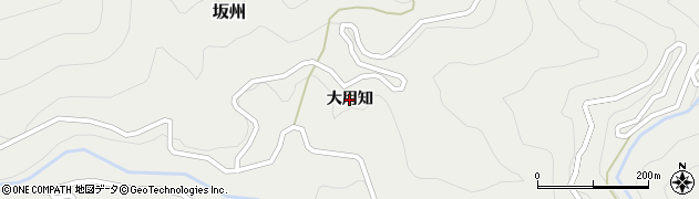 徳島県那賀町（那賀郡）坂州（大用知）周辺の地図
