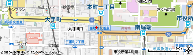 ホテルマイステイズ松山周辺の地図