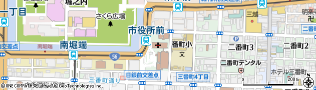 松山市役所理財部　資産税課土地担当周辺の地図