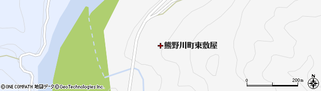 和歌山県新宮市熊野川町東敷屋周辺の地図