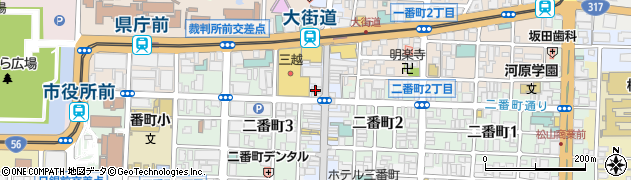 株式会社ツルヤ薬局　大街道本店周辺の地図