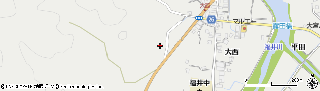 徳島県阿南市福井町（古津）周辺の地図