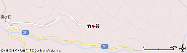 徳島県那賀郡那賀町竹ヶ谷周辺の地図