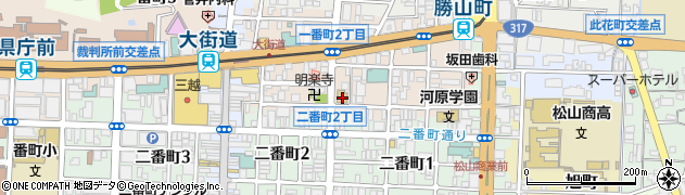 大原簿記公務員専門学校愛媛校周辺の地図