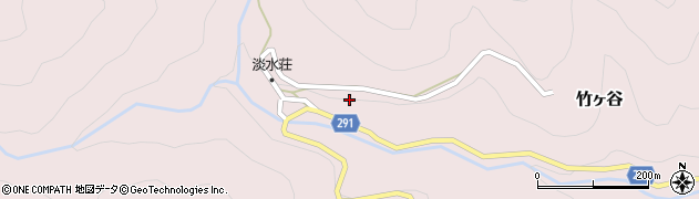 徳島県那賀町（那賀郡）竹ヶ谷（長門）周辺の地図