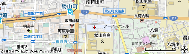 松山総合寮周辺の地図