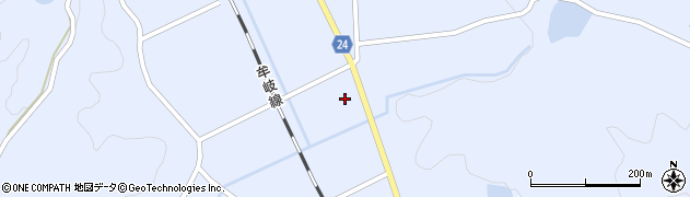 徳島県阿南市新野町長里周辺の地図