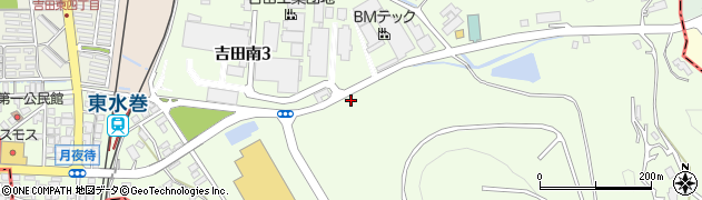 福岡県水巻町（遠賀郡）吉田南周辺の地図
