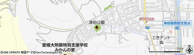津田公園周辺の地図