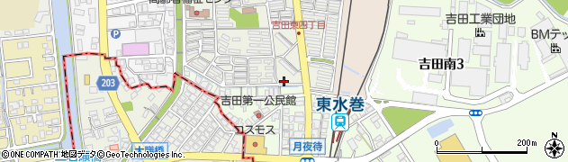 吉田第2公園周辺の地図