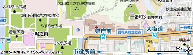 愛媛県庁　出納局・会計課システム管理係周辺の地図