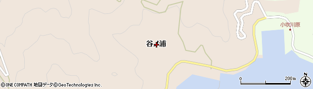 徳島県阿南市椿町谷ノ浦周辺の地図