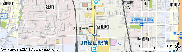 簡易保険加入者協会（一般財団法人）　松山中央災害見舞取扱代理店周辺の地図