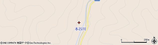 本谷川周辺の地図