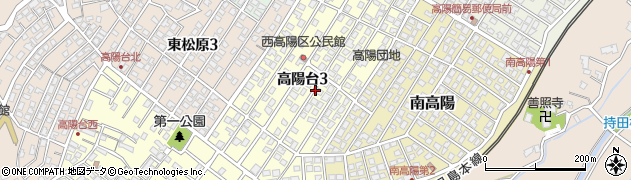 福岡県遠賀郡岡垣町高陽台周辺の地図