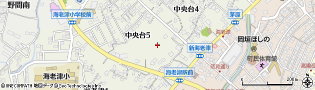 福岡県遠賀郡岡垣町中央台5丁目3周辺の地図
