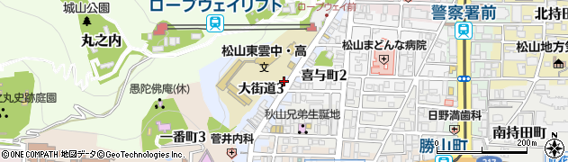 古本の愛媛堂周辺の地図