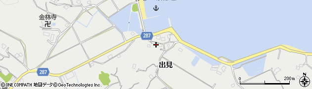 徳島県阿南市福井町（出見）周辺の地図