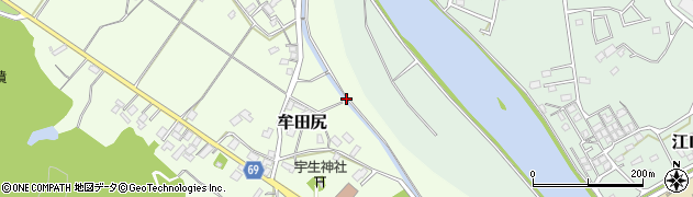 福岡県宗像市牟田尻周辺の地図
