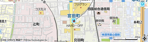 宮田町駅周辺の地図