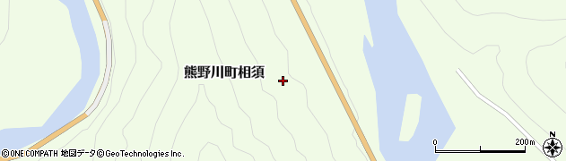 和歌山県新宮市熊野川町相須周辺の地図
