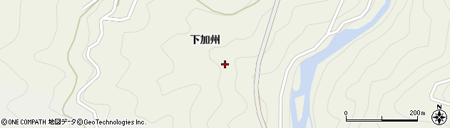 徳島県那賀町（那賀郡）掛盤（下加州）周辺の地図