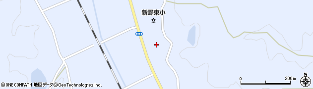 徳島県阿南市新野町名光周辺の地図