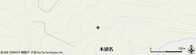 徳島県那賀郡那賀町木頭名柿ノ太尾周辺の地図