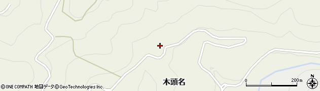 徳島県那賀町（那賀郡）木頭名（柿ノ太尾）周辺の地図