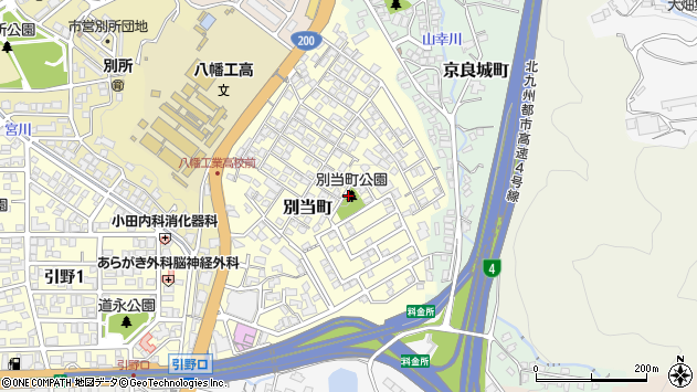 〒806-0062 福岡県北九州市八幡西区別当町の地図