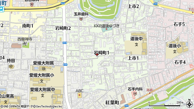 〒790-0854 愛媛県松山市岩崎町の地図