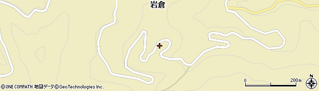 徳島県那賀町（那賀郡）岩倉（イシカ谷）周辺の地図