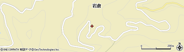 徳島県那賀郡那賀町岩倉山神本周辺の地図